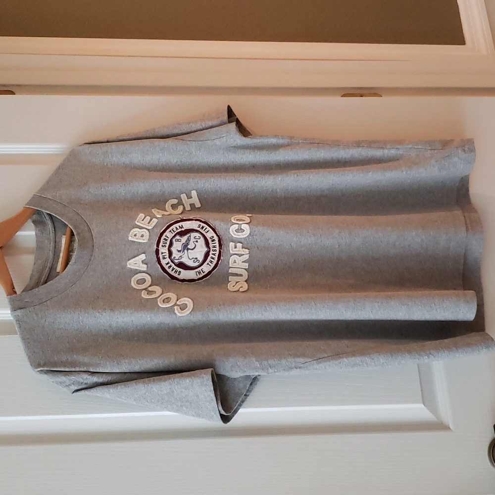 Men's Raised Lettering Cocoa Beach Surf Co. T-Shirt. Size XL